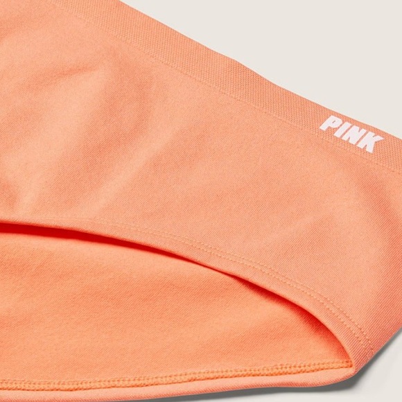VS PINK coral sunflower seamless hipster panties NWT - Picture 3 of 3